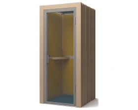 Акустическая кабина LWOP WOOD ONE (задняя стенка стекло) images